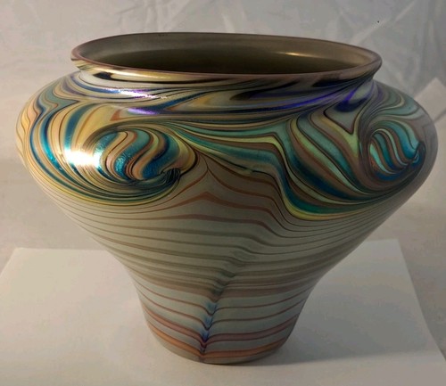 Orient flume art glass pulled - art,