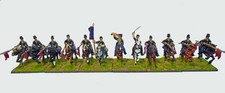 28mm: American Civil War Union Cavalry 'Rush's Lancers' x 12 figs. (6 bases).