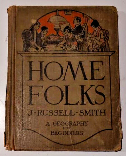 Antique geography textbook