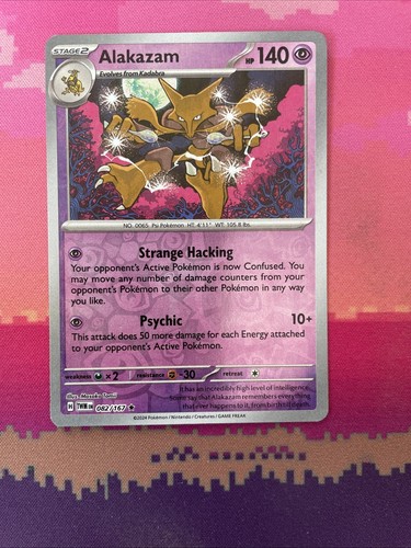 Pokemon card alakazam - pokemon, temporal