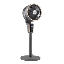 Baridi DH141 Pedestal Floor Air Fan, 3-Speed, Remote Control & Timer 12", Grey A