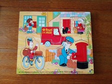 Vintage 1990 Early Learning Centre Postman Pat Wooden Jigsaw.