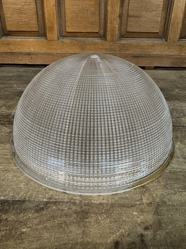 Antique holophane dome shade - dome,