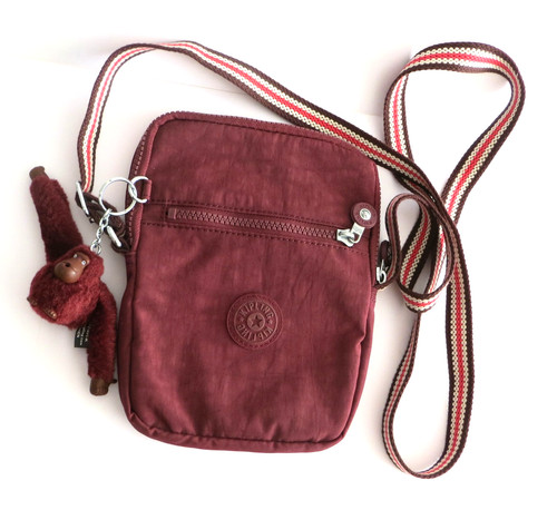 Kipling burgundy small - small, cross