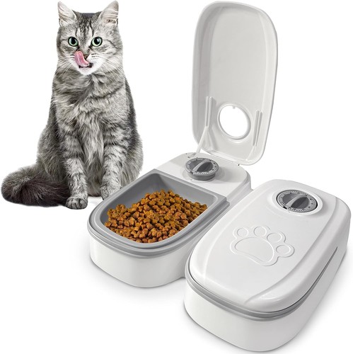Meal pet feeder for dry - 2-meal,