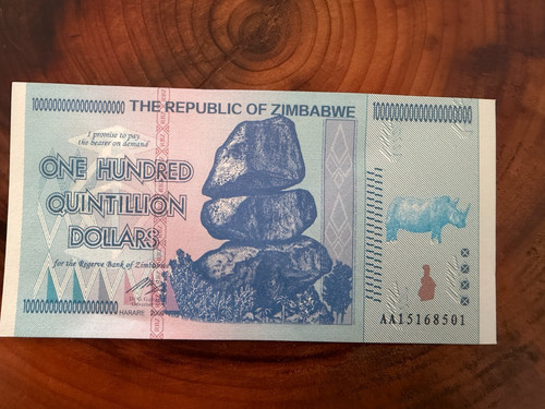 Unc zimbabwe one hundred - unc-zimbabwe,