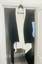 ZARA Black & Ivory Long Wool