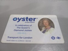 Queen Elizabeth II Diamond Jubilee  Limited Edition commemorative Oyster Card
