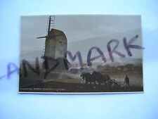 Very Early JUDGES RPPC AN OLD SUSSEX WINDMILL horse drawn plough