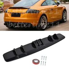 Lower Rear Diffuser Fins Lip Spoiler Lower Bumper Splitter For Audi TT TTS 8J UK