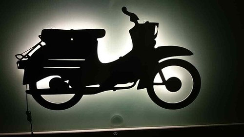Led wall art gdr - led, moped