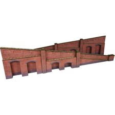 Tapered retaining wall red