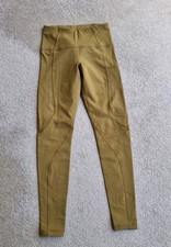 Sweaty Betty Therma Leggings Woodland Green Mustard Coloured  Active Running XS