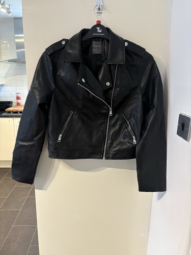 Primark black faux leather - black,
