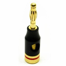 HQ 4mm Banana Plugs for 6mm Speaker Cable Connections Black & Red [005886]