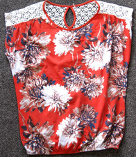 Next, Ladies orange floral