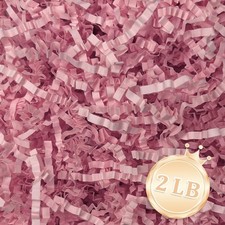 2 LB Pink Crinkle Cut Paper