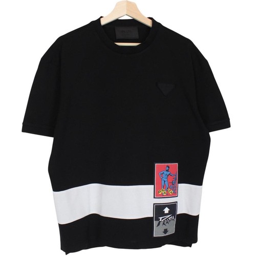 Prada black and white - black, cotton