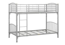 Corfu Silver Single Metal Bunk