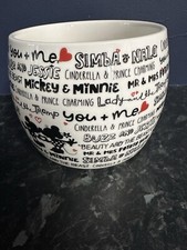 Disney Couples You & Me Planter/Bowl Mickey & Minnie, Valentines Love