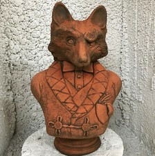 Fox Garden Ornament Bust stone