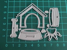 Dog Kennel House, Bone, Bowl