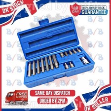 15PC METRIC HEX BIT 1/2" DRIVE