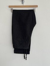 Orlebar Brown “Telford” Linen Blend Elasticated Chino Trousers Black W32 Medium 