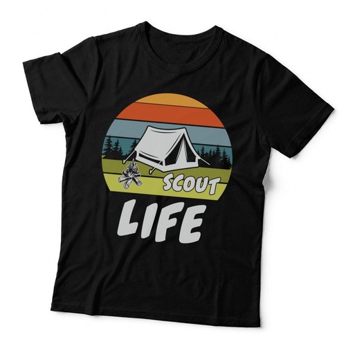 Scout life camping shirt - life,