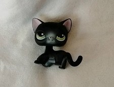 LPS Littlest Pet Shop Figure 336 Black Cat With Green Eyes - Hasbro (T2120)