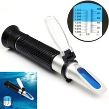 Handheld Refractometer for Marine Aquarium Fish Tank Salinity Testing Salt Meter