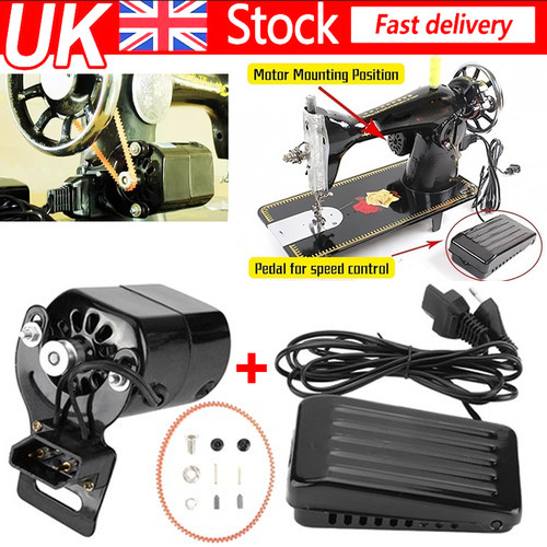 Sewing machine motor with - machine, foot