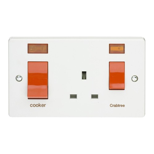 Crabtree 45a cooker - 45a, switch