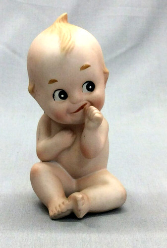 Lefton kewpie baby doll - baby, thumb