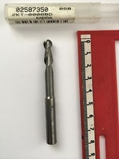 7mm BALL MILL BALLNOSED 3.5mm RAD CARBIDE  2fl uncoated LONG NECK 8mm Shank VAT 