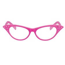  Pink Glasses  50's Fancy