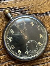 WW2 Leonidas GSTP Black Dial MILITARY POCKET WATCH Pocketwatch