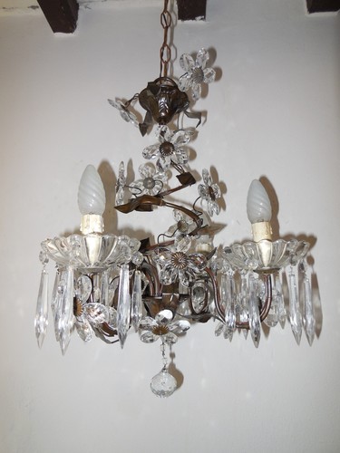 1940 tole french crystal - tole,