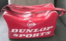 Vintage 1970s Dunlop Sports Bag - Red/White