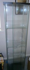 IKEA Black Glass Display