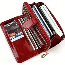 Ladies Leather Wallet Long