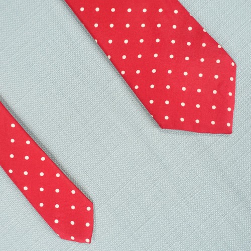 Vtg crolla tie mens - red, white