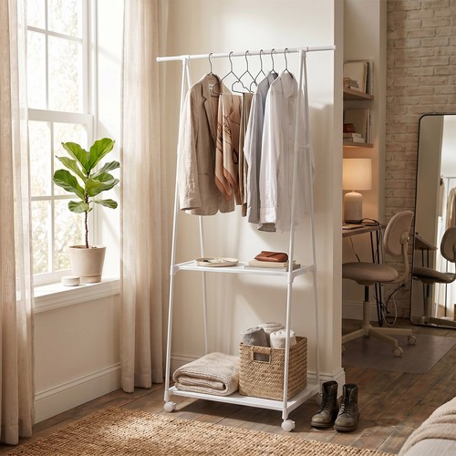 Rolling clothes rail hanging - rail,