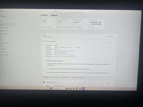 Full set gaming ryzen 5 - pc,