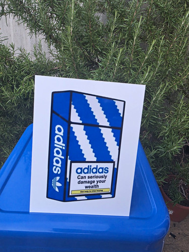 Adidas addict metal sign - addict,