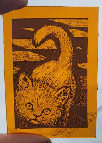 Stained glass cat traditional - cat,