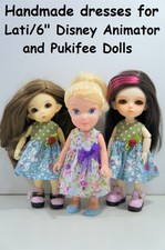 Handmade BJD Lati / 6" Disney Animator and Pukifee Doll Dresses