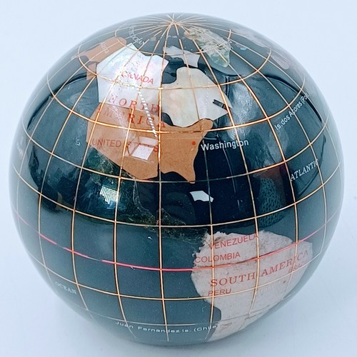 Gemstone earth globe - , world