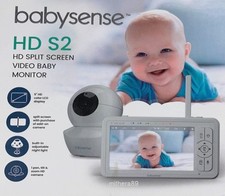 BabySense HD S2 Video BABY MONITOR 720p Digital 5" Display Screen PTZ CAMERA VGC