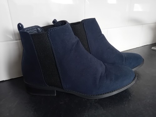 Blue faux suede deichmann - blue,